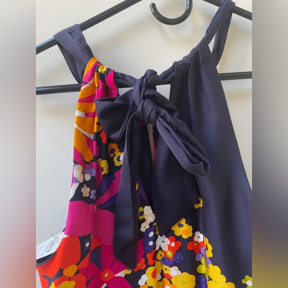 NWT Trina Turk Watercolor Halter Dress Size 0 - Picture 5 of 7